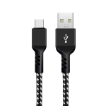 Uued tooted // Kabel USB-C Maclean, wspierający Fast Charge, przesył danych, 2.4A, 5V/2.4A, czarny, dł. 1m, MCE471