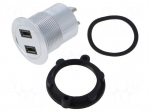 Adapter | USB B micro socket x2,USB B micro plug x2 | USB 2.0