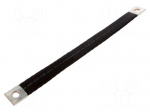 Braids | insulated earthing tape | W: 20mm | 25mm2 | &Oslash;1: 9mm | &Oslash;2: 9mm