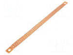 Braids | earthing tape | W: 16mm | 16mm2 | &Oslash;1: 9mm | &Oslash;2: 9mm | 120A | L: 300mm