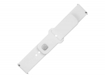 Fixed | Sporty Strap Set with Quick Release 22mm for smartwatch | 160-235 mm | White | Silicone