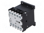 Contactor: 4-pole | NO x3 + NO | 24VDC | 12A | for DIN rail mounting