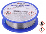 Tin | lead-based | Sn60Pb40 | 0.8mm | 100g | reel | 190&deg;C | 2.5% | Flux: SW26