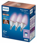 Philips Smart WiZ 40W C37 E14 gudrā LED spuldze  2200-6500K RGB  929002448836 8720169210318