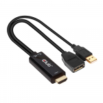 CLUB3D CAC-1331 video cable adapter 0.25 m HDMI DisplayPort Black