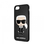 Back panel cover Karl Lagerfeld - Full Body Iconic Cover for iPhone 7/8/SE 2020 Black