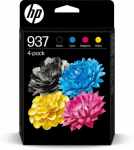 HP 937 CMYK 4-Pack (6C400NE) Ink Cartridge Multipack, C/M/Y/BK