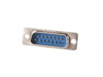 MALE 15-PIN SUB-D CONNECTOR - CHASSIS MOUNTING
