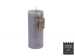 Baltic Candles "Tree of Austra" / burning time 45h (60x140mm) White pearl