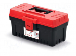 Chest | tool case | black-red | polymer | EVO | 360x193x186mm | 10kg