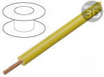 Wire | stranded | Cu | 2.5mm2 | PVC | double | yellow | 1000V | 100m | Class: 6