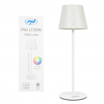 PNI LTW05 RGB 3W table lamp, with battery, USB charging, White color