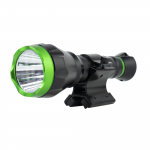 PNI Adventure F750 Green Light aluminum flashlight package and PNI FLM33 magnetic mounting bracket