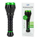 PNI Adventure F750 Green Light aluminum flashlight, LED 10W, 500 lm, up to 850 m, IP44, 4000mAh battery included, USB Type-C charging, perfect green light for hunting