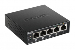 Server - Other Accessories D-link  Switch DGS-1005P Unmanaged, Desktop, 1 Gbps (RJ-45) ports quantity 5, PoE ports quantity 4, Power supply type External