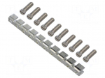 Screw bridge | terminals: 10 | 15mm
