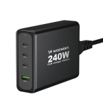Servers Wozinsky  Wozinsky WGCSB 240W GaN wall charger USB-A / 3 x USB-C - black
