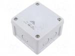 Enclosure: junction box | X: 92mm | Y: 92mm | Z: 60mm | polycarbonate
