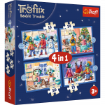 M&auml;nguala | PC | Konsoolid | Tarvikud // Harivad m&auml;nguasjad | Interaktiivsed | Loomingulised | Kunstilised // Puzzle - 4w1 (12, 15, 20, 24) - U Treflik&oacute;w pada śnieg - Rodzina Trefilk&oacute;w - Trefl 34657