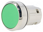 Switch: push-button | Stabl.pos: 1 | 22mm | green | Illumin: none | IP67