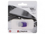 Pendrive | USB 3.2 Gen 1 | 128GB | R: 200MB/s | violet | USB A,USB C