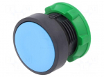 Switch: push-button | Stabl.pos: 1 | 22mm | blue | Illumin: none | IP66