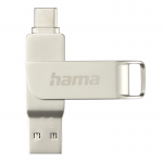 Hama 00182491 C-Rotate Pro 128GB USB 3.0 silver