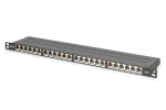 Digitus CAT 6, Class E High Density Patch Panel, shielded, black