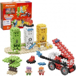 Marioinex Mini Waffle City Building Blocks Firefighter action, 148 pieces