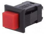 Switch: push-button | Pos: 2 | SPST-NO | 1A/250VAC | OFF-ON | Body: black