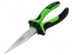 Pliers: half-rounded nose | cutting | 200mm