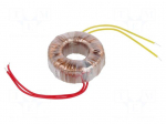 Transformer: toroidal | 50VA | 230VAC | 19V | 2.63A | 0.7kg | &Oslash;: 85mm | IP00