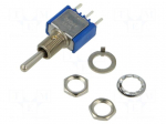Switch: toggle | Pos: 3 | SP3T | ON-OFF-ON | 3A/250VAC | 4A/30VDC | 5000