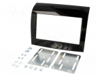 Radio mounting frame | Fiat | 2 DIN | black gloss