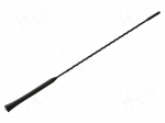 Antenna mast | 0.406m | M5/M6 | Dacia,Renault | Colour: black
