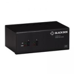 BLACK BOX KVM SWITCH - 2-PORT, DUAL-MONITOR, HDMI 2.0, 4K 60HZ, USB 3.0 HUB, AUDIO