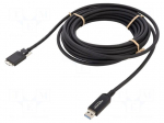 Cable | optical | USB A plug,USB B micro plug | 7.5m | black | 10Gbps