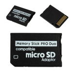 Riff Memory Stick Pro Duo to MicroSD SDHC TF Card Adapter Converter for PSP 1000 2000 3000 and Sony Photo/Video Cameras