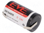 Battery: lithium | 3.6V | D | soldering lugs | &Oslash;32.9x61.5mm | 19000mAh