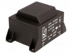 Transformer: encapsulated | 20VA | 230VAC | 24V | 834mA | Mounting: PCB