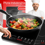 Spordiks ja aktiivseks puhkuseks // Spordikaubad ja varustus // Płyta indukcyjna jeden palnik, elektryczna mobilna 2000w kuchenka 5 funkcji o210-1