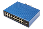 Digitus Industrial 16+2 port L2 managed Gigabit Ethernet PoE switch