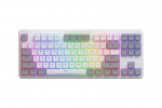 HATOR Rockfall 3 TKL Wireless, white, QMK/VIA, OMA profile white-black keycaps Keyboard - linear mechanical hotswap switches - US - ANSI Layout
