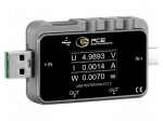 Meter: power quality analyser | LCD TFT 1,06" | VDC: 4&divide;24V | 0&divide;6.5A
