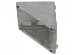 Angle bracket | for profiles | Width of the groove: 10mm | W: 74mm