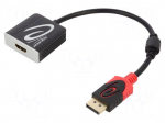 Adapter | DisplayPort plug,HDMI socket | 0.2m | black | black,red