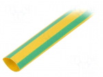Heat shrink sleeve | 3: 1 | 12mm | L: 1m | yellow-green