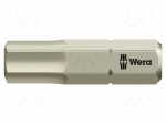 Screwdriver bit | Hex Plus key | HEX 6mm | 1/4" | Overall len: 25mm