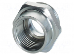 Enclosure for connectors: M12 | nickel plated | Thread: M14x1