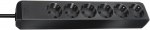 Brennenstuhl Eco-Line 6-Way Power Strip, Black